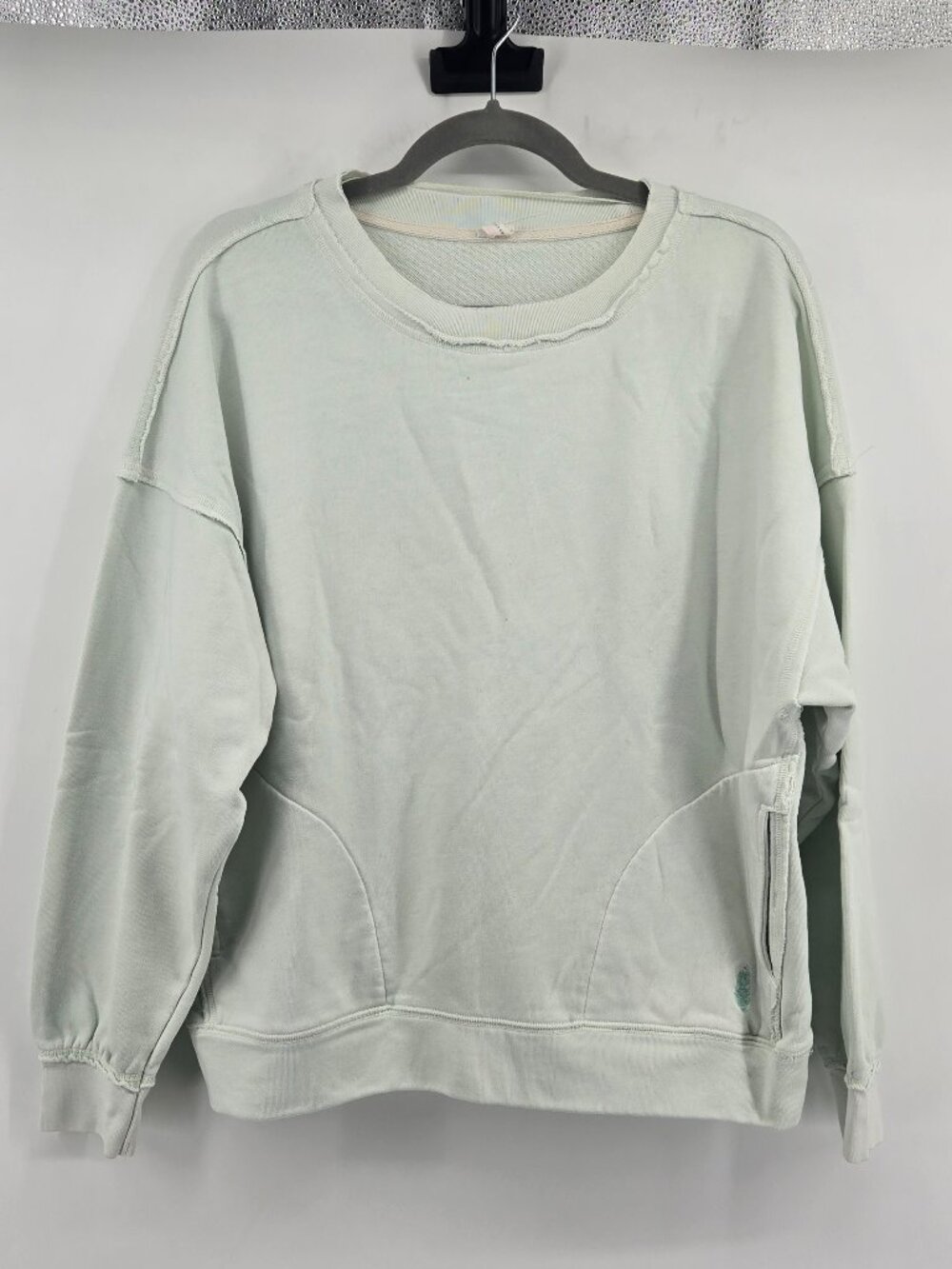 FP Movement Terry Sweatshirt with Pockets - S Light Mint Green
